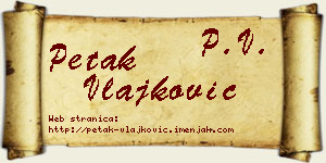 Petak Vlajković vizit kartica